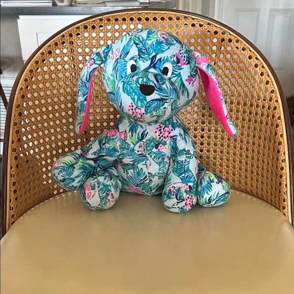 Lilly Pulitzer Other - Lilly Pulitzer Tropical Plush Dog Toy with Pink and Blue